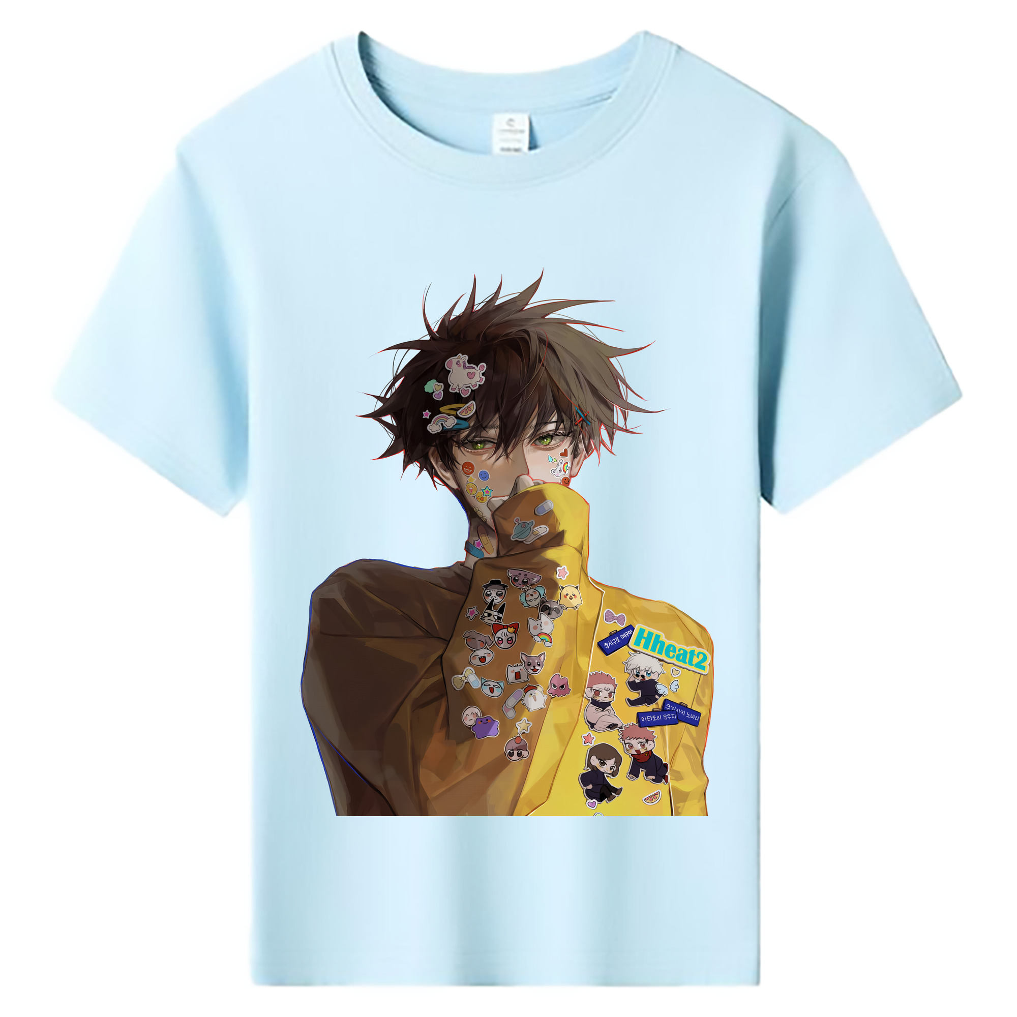 （画像用） 呪術廻戦 Jujutsu Kaisen 綿100％キッズTシャツ（フロントプリント）